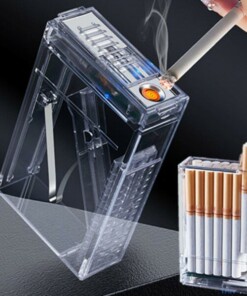 ТАБАКЕРА ОТ АКРИЛ С ЕЛЕКТРИЧЕСКА ЗАПАЛКА LIGHTERCASE™