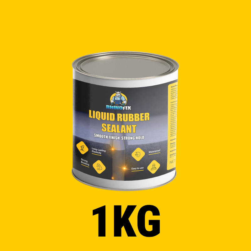 RHINOFIX GroutFlex – Течен гумен уплътнител за пукнатини, течове и хидроизолация (наличен в различни размери)